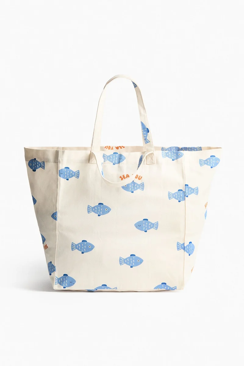 H&M Patterned beach bag